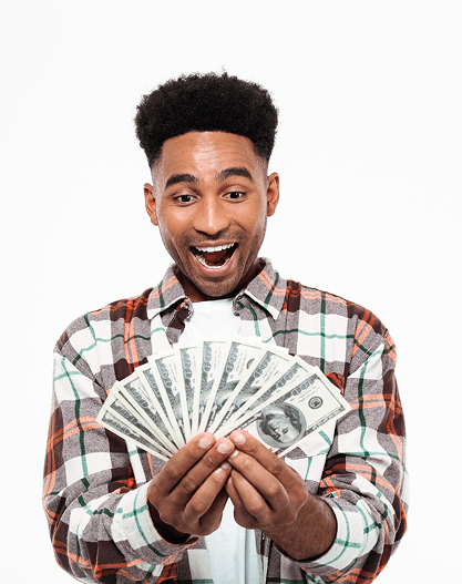 cheerful young man
